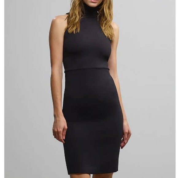 Commando Dresses & Skirts - Commando Black Neoprene Turtleneck Midi Dress